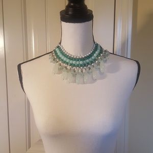 Mint green necklace